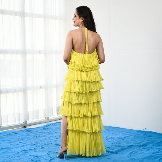 Canberra Yellow Long Dress